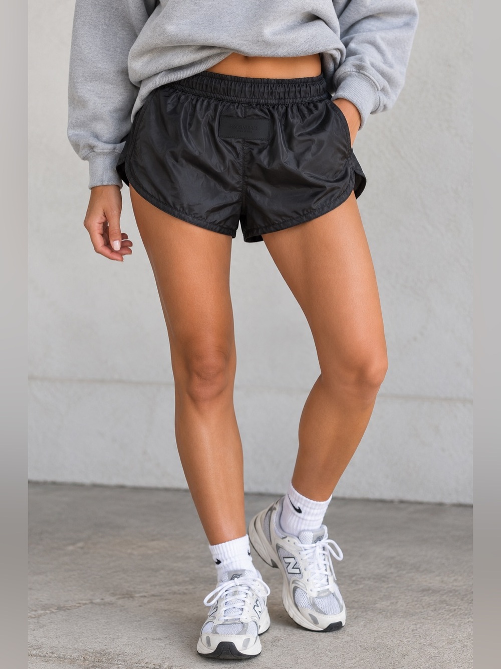 Fear of God Essentials Nylon Running Shorts Black Size M